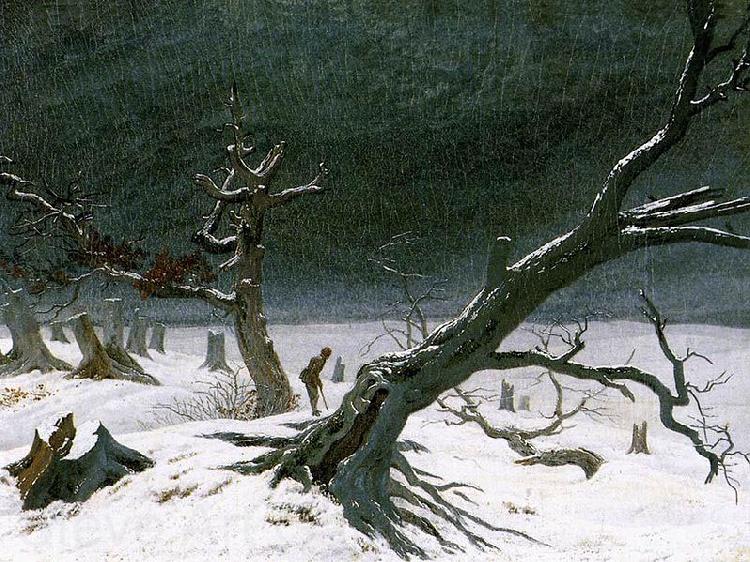 Caspar David Friedrich Winter Landscape Spain oil painting art